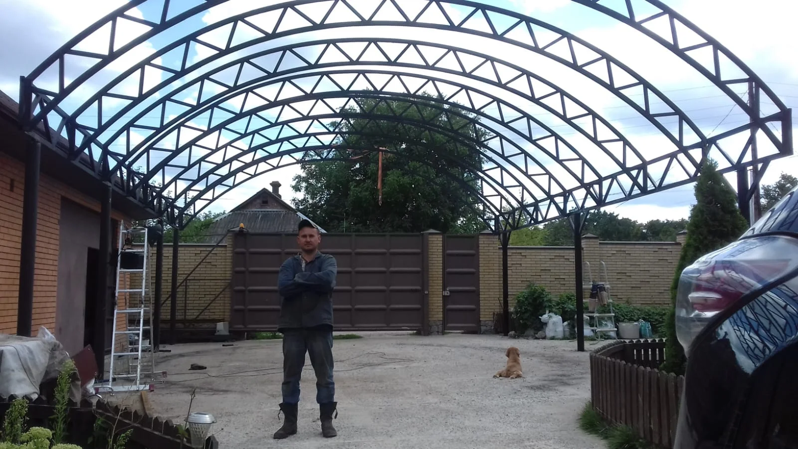 Steel Canopies — Various Locations metal fabrication project