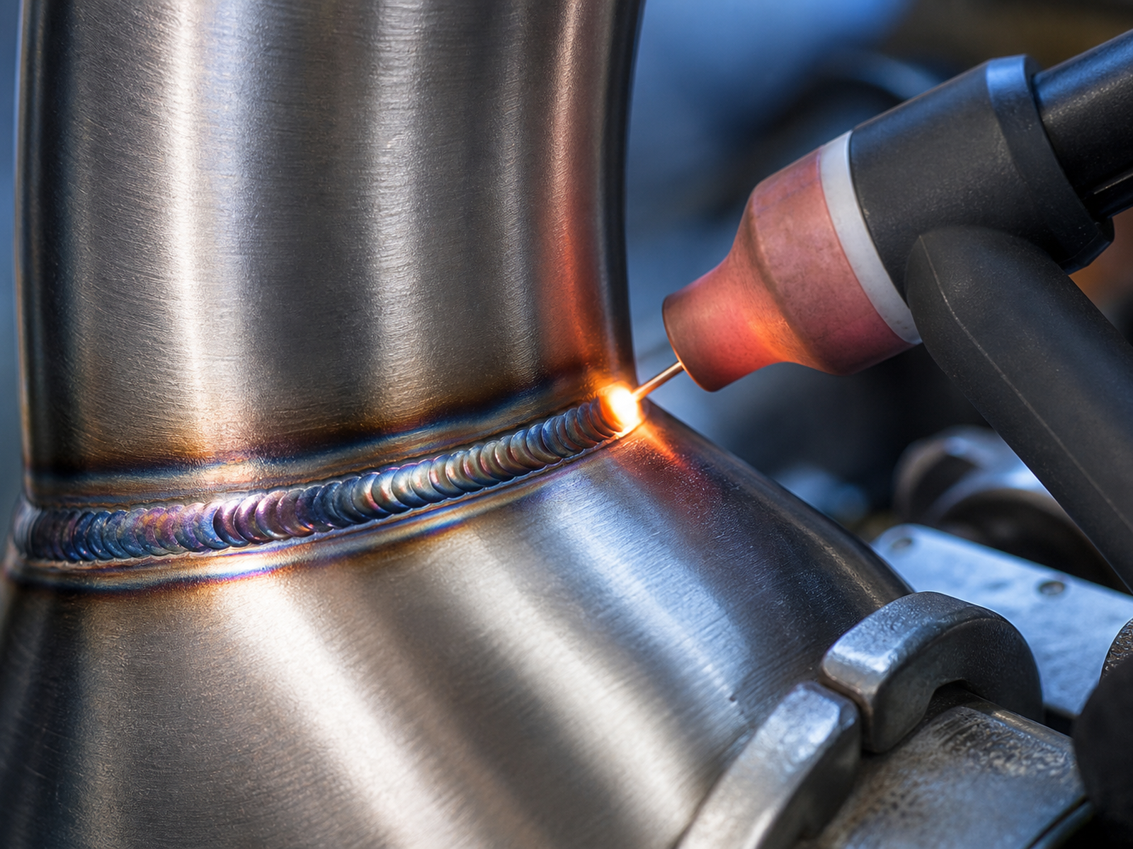 Stainless steel TIG weld joint — precision welding UK